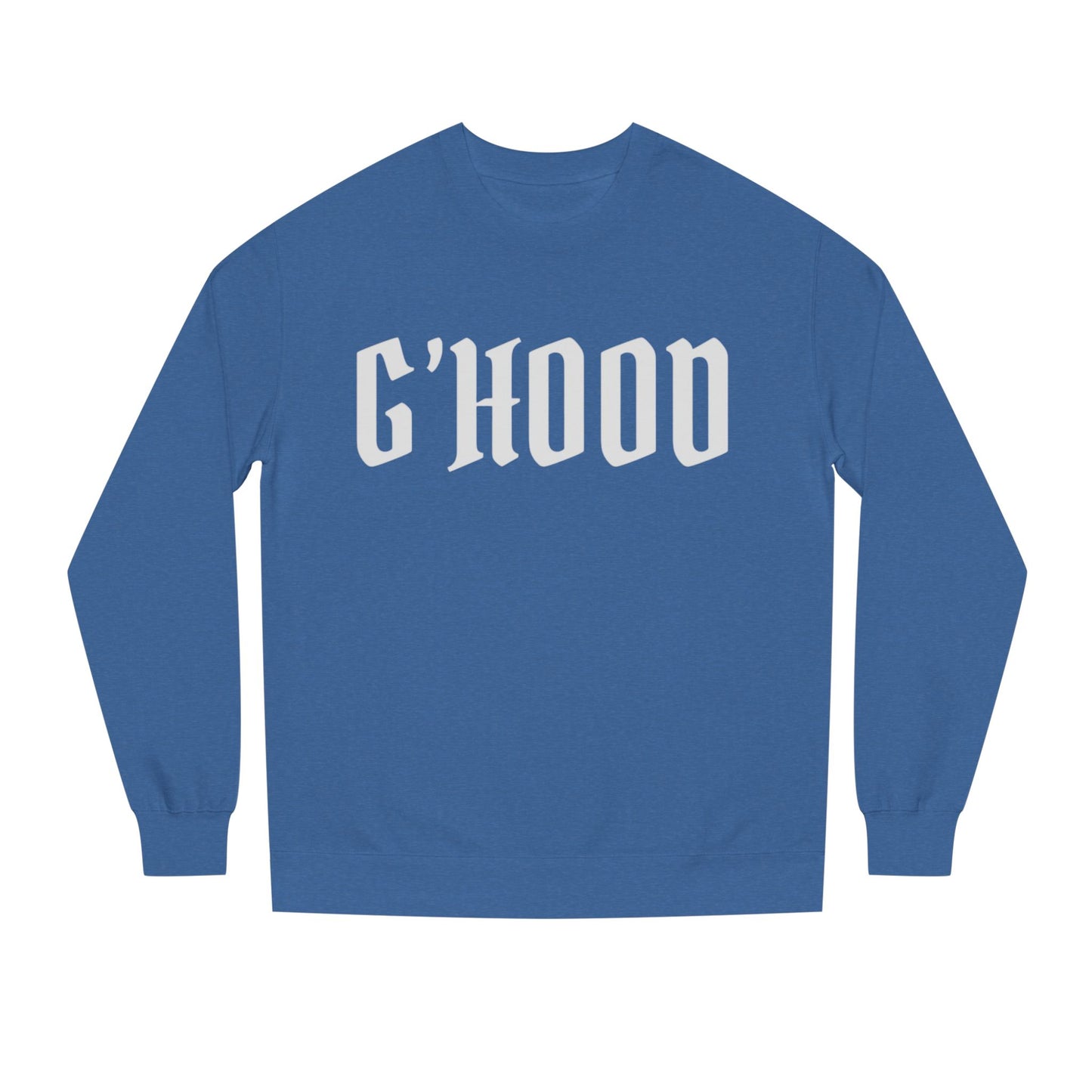 Unisex Crew Neck Sweatshirt with G'Hood Design - Cozy Gift for Friends, Casual Wear, Fall Fashion, Street Style