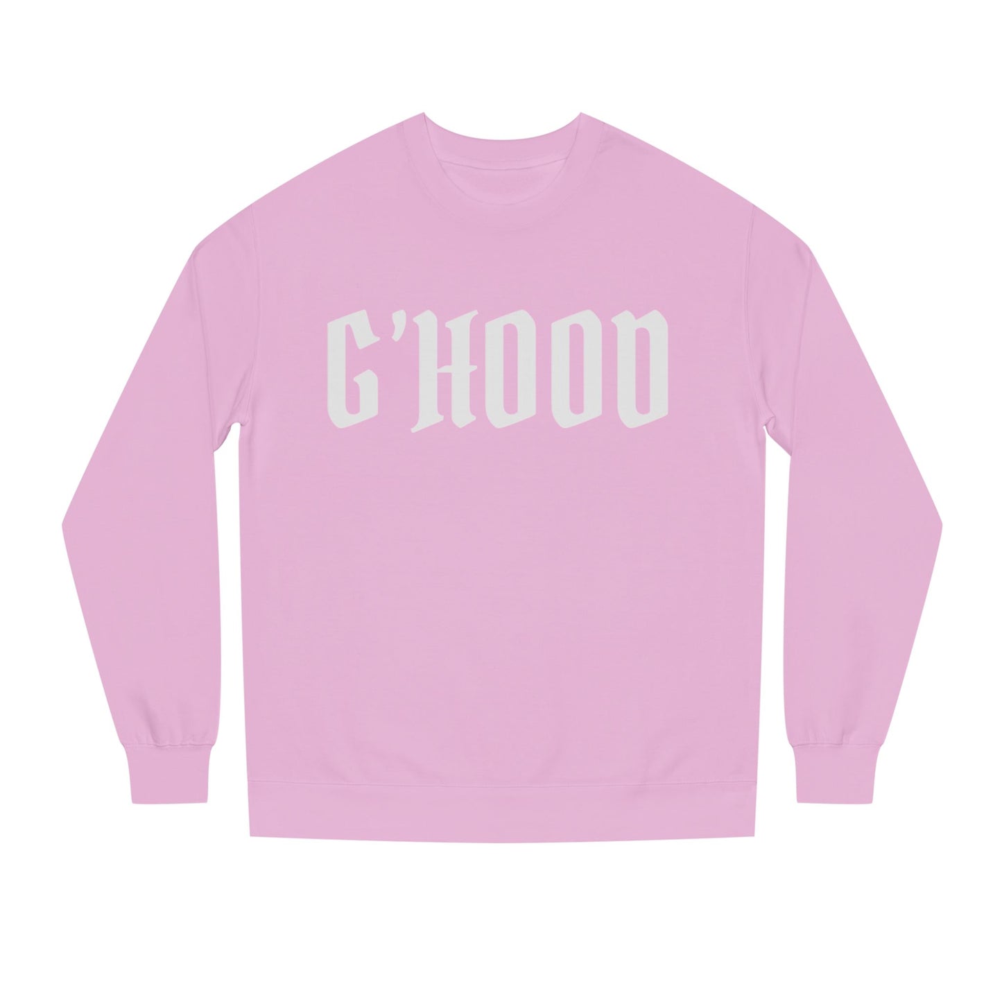 Unisex Crew Neck Sweatshirt with G'Hood Design - Cozy Gift for Friends, Casual Wear, Fall Fashion, Street Style