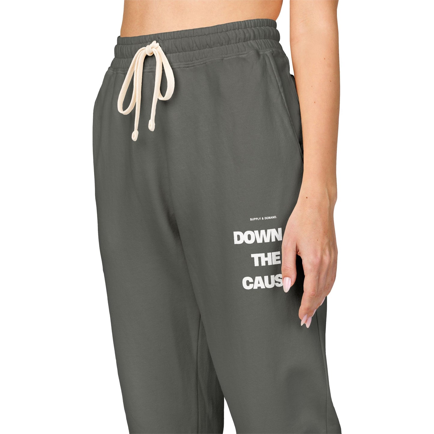 Down 4 the cause Sweatpants