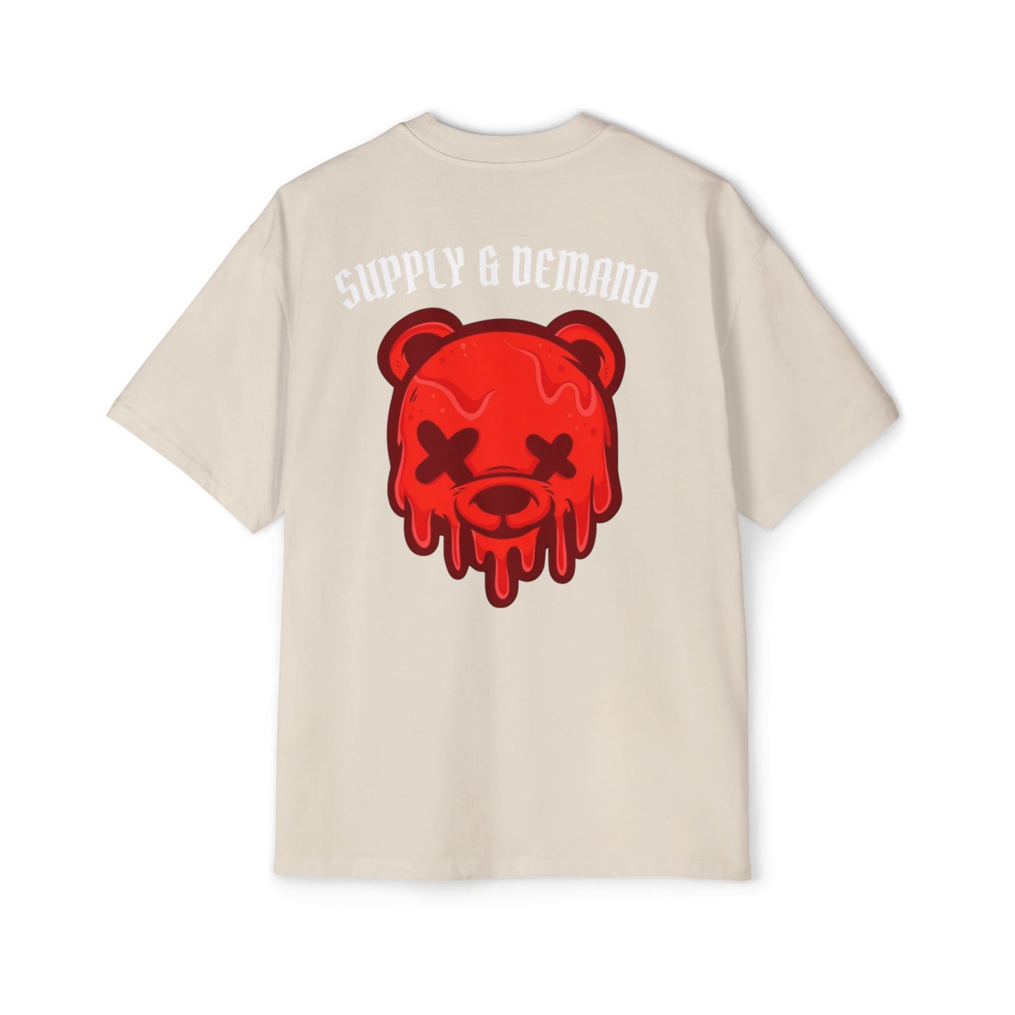 Drippy Bear Oversized Tee, Streetwear, Unisex Fashion, Gift for Him, Casual Outfit, Graphic T-Shirt