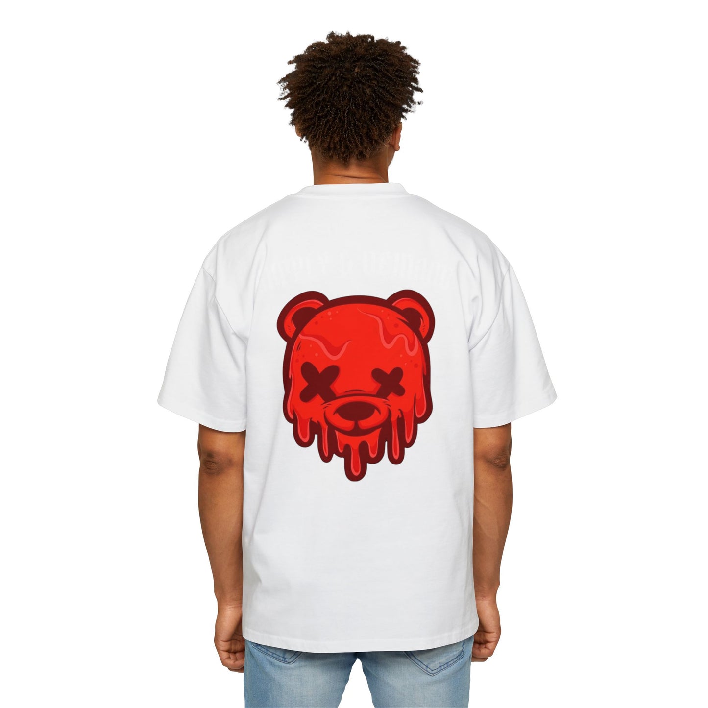 Drippy Bear Oversized Tee, Streetwear, Unisex Fashion, Gift for Him, Casual Outfit, Graphic T-Shirt