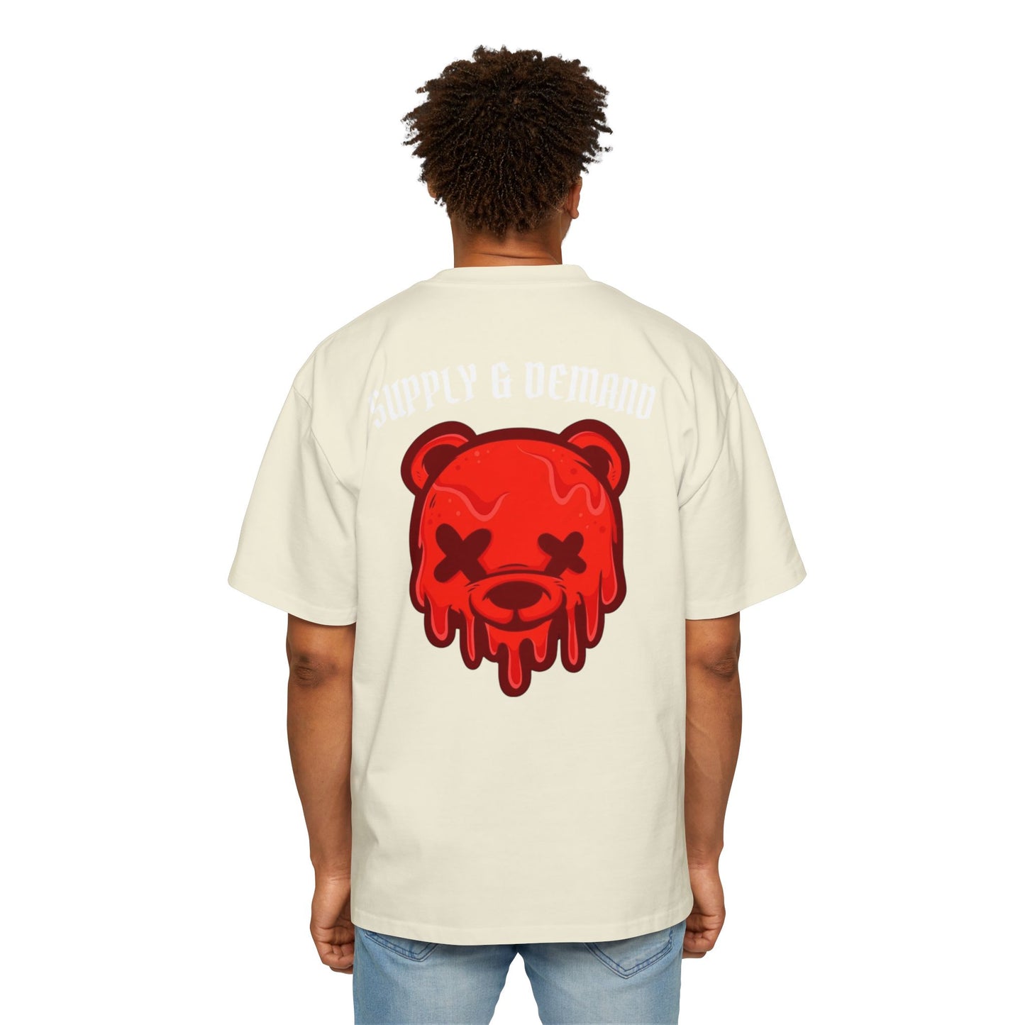 Drippy Bear Oversized Tee, Streetwear, Unisex Fashion, Gift for Him, Casual Outfit, Graphic T-Shirt