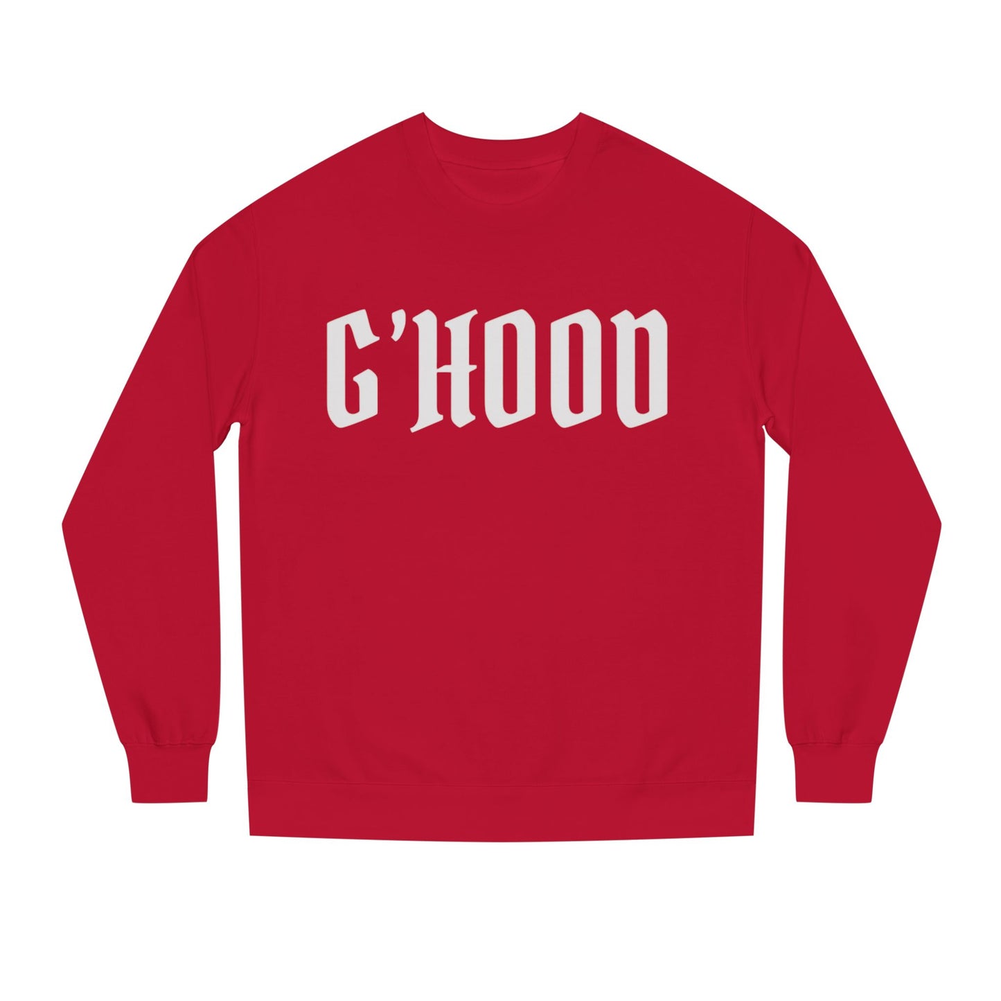 Unisex Crew Neck Sweatshirt with G'Hood Design - Cozy Gift for Friends, Casual Wear, Fall Fashion, Street Style