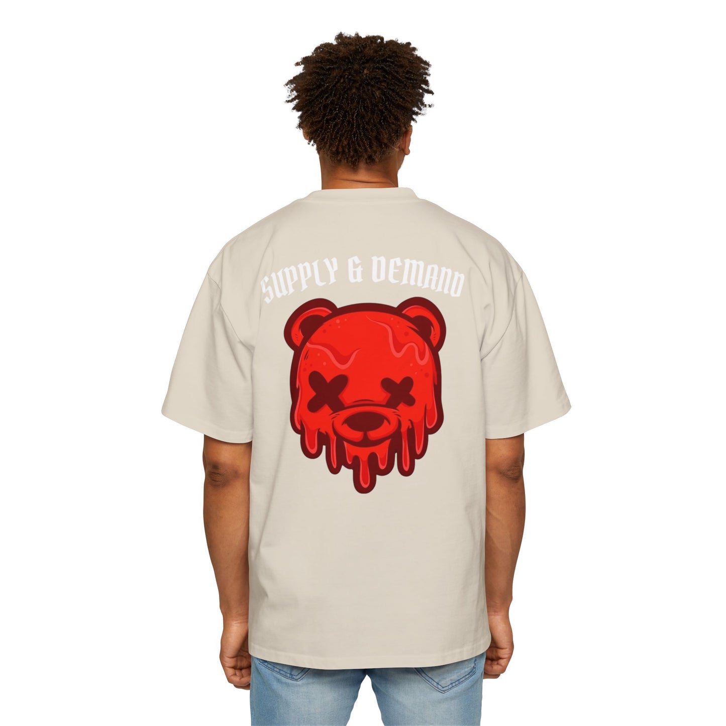 Drippy Bear Oversized Tee, Streetwear, Unisex Fashion, Gift for Him, Casual Outfit, Graphic T-Shirt