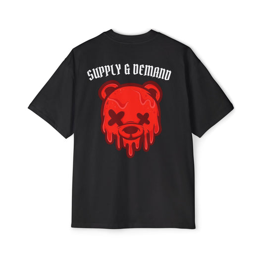 Drippy Bear Oversized Tee, Streetwear, Unisex Fashion, Gift for Him, Casual Outfit, Graphic T-Shirt