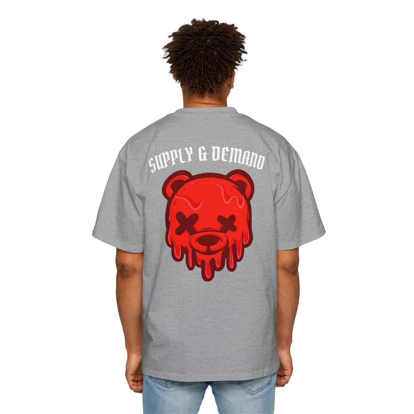 Drippy Bear Oversized Tee, Streetwear, Unisex Fashion, Gift for Him, Casual Outfit, Graphic T-Shirt